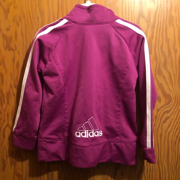 Girls ADIDAS Zip Up Track Jacket - Picture 2 of 7